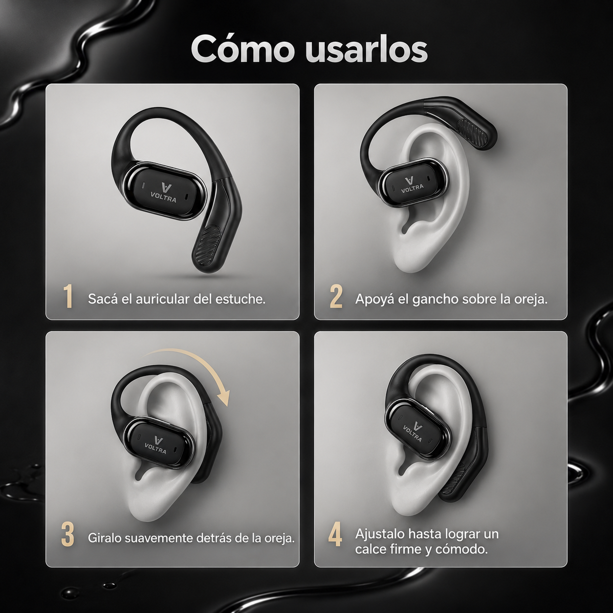 Auriculares Bluetooth Inalámbricos Voltra Pro Run 1 | Sonido de Alta Calidad