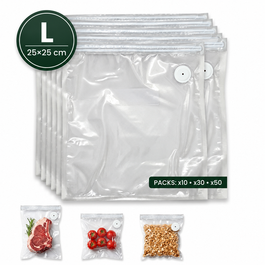 Bolsas al Vacío Premium Reutilizables - Pack