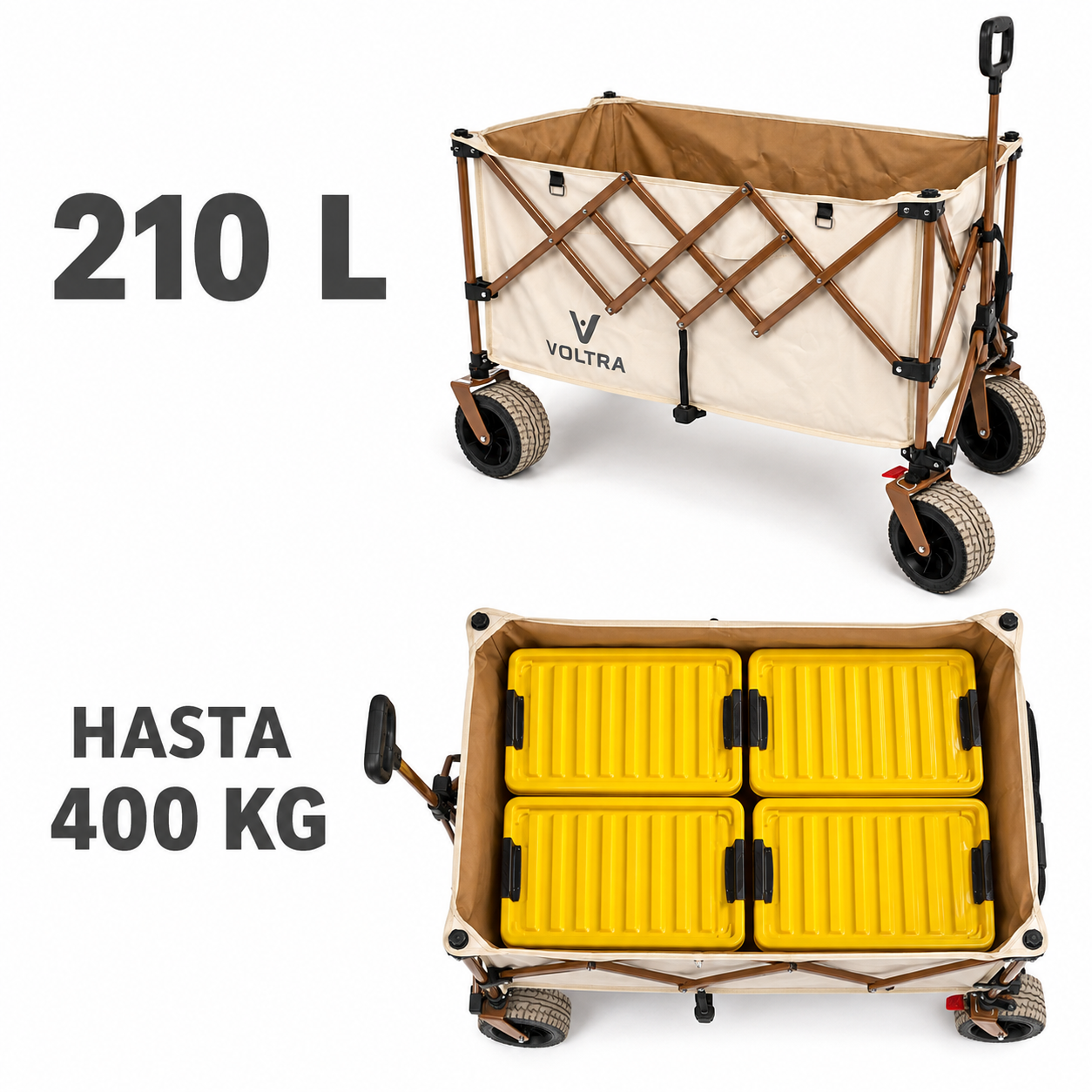 Carro Voltra | Plegable, Reforzado y Compacto