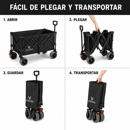 Carro Voltra | Plegable, Reforzado y Compacto