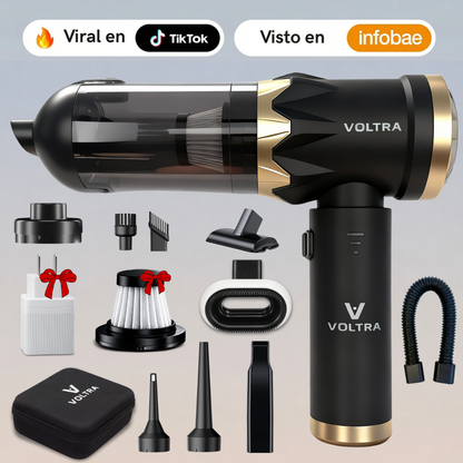 Aspiradora de Mano Inalámbrica Voltra® 3 en 1 Black Edition (Filtro HEPA y Adaptador de Carga de REGALO)