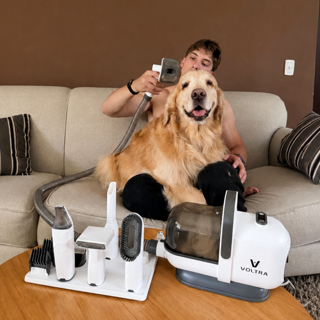Aspiradora para Mascotas Voltra | Kit Grooming Perros y Gatos