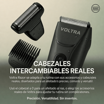 Afeitadora Corporal Anti-Cortes Voltra® Sumergible IPX7 (Zonas Sensibles)