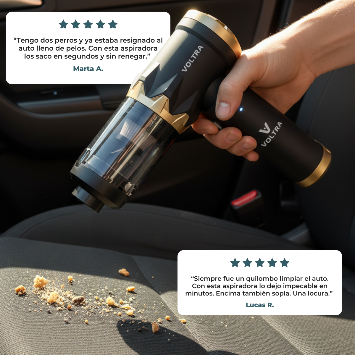 Aspiradora Inalámbrica Voltra® 3 en 1