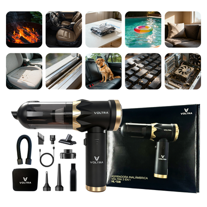 Aspiradora de Mano Inalámbrica Voltra® 3 en 1 Black Edition 🌞