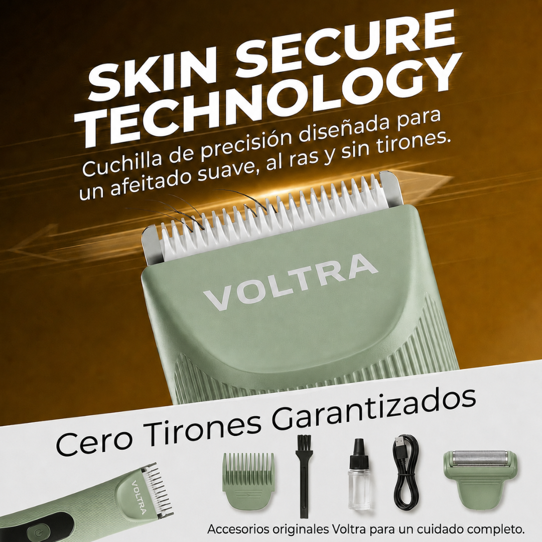 Afeitadora Corporal Anti-Cortes Voltra® Sumergible IPX7 (Zonas Sensibles)
