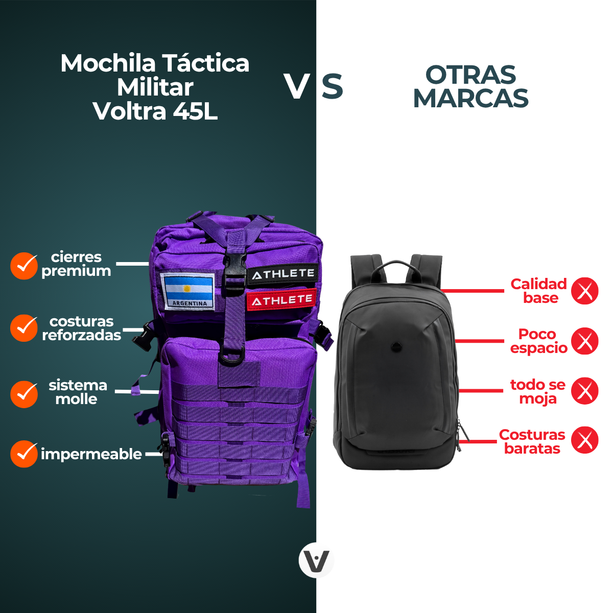 Mochila Táctica Militar Voltra 45L