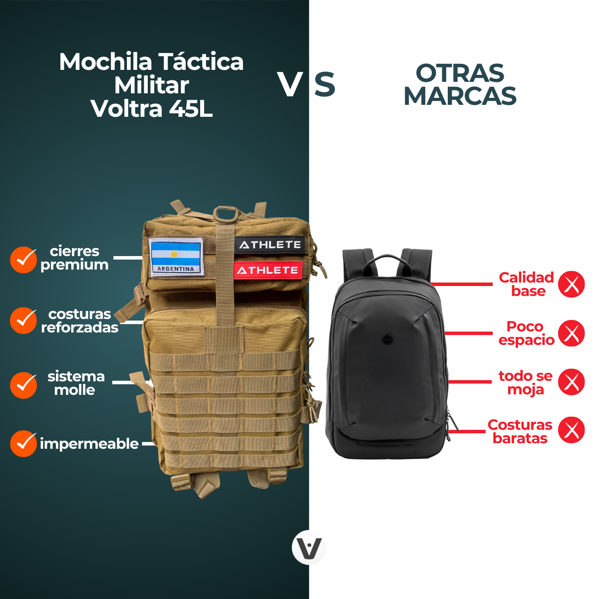Mochila Táctica Militar Voltra 45L