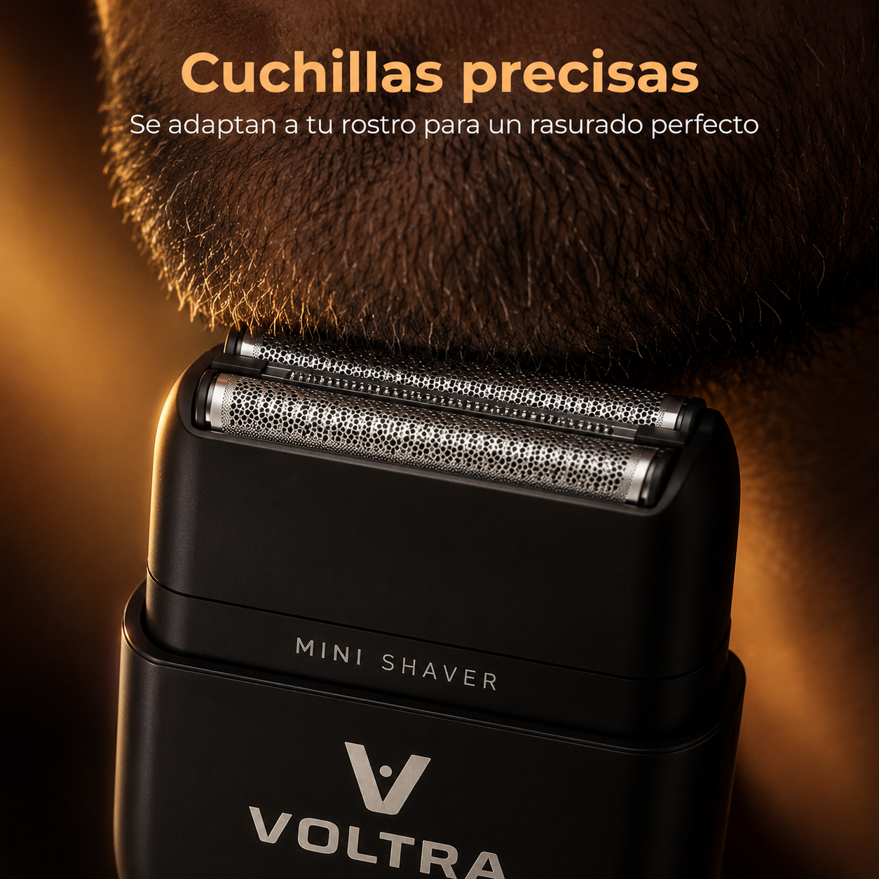 Mini Shaver Voltra│Afeitadora Facial Sumergible IPX7 (Barba y Cabello)