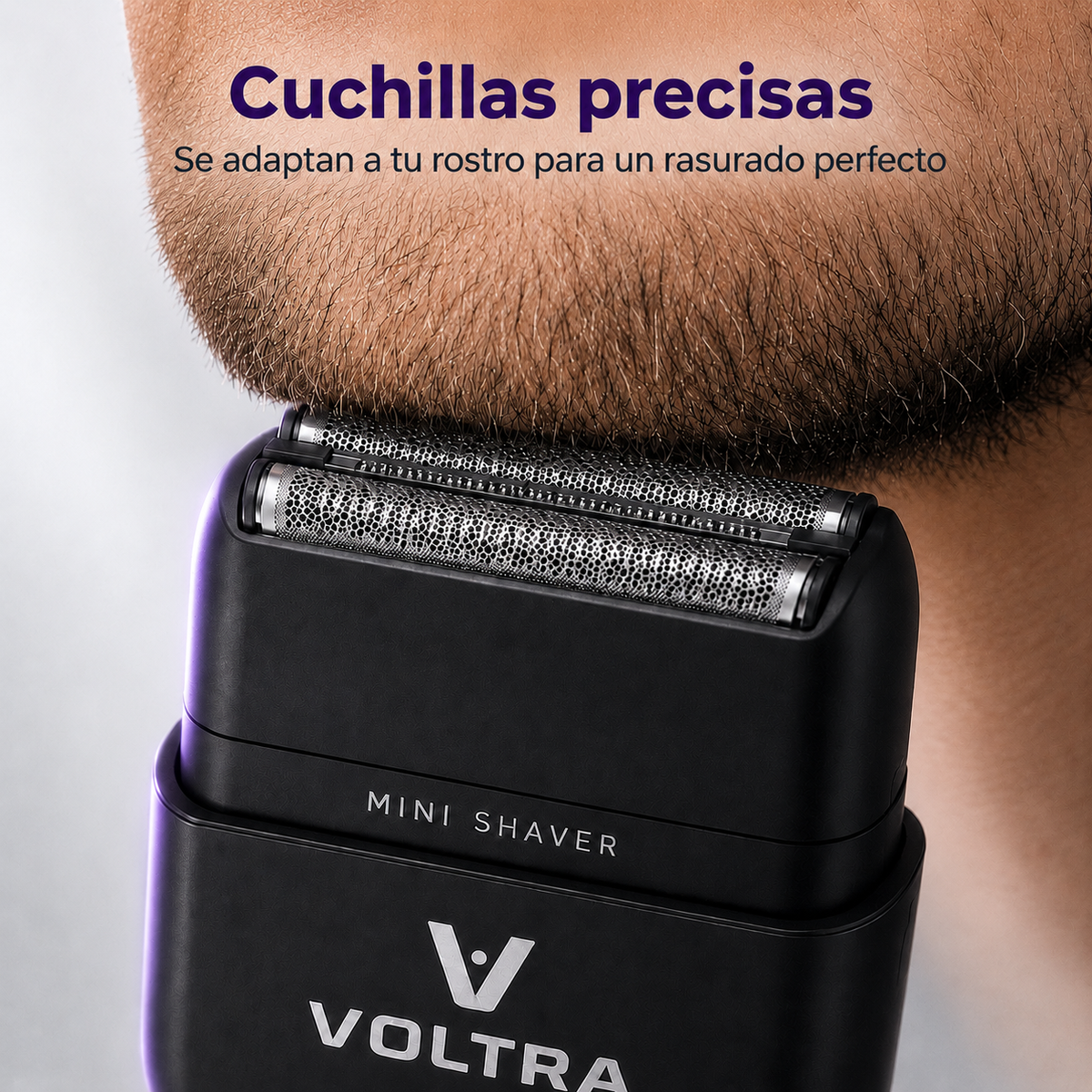Mini Shaver Voltra│Afeitadora Facial Sumergible IPX7 (Barba y Cabello)