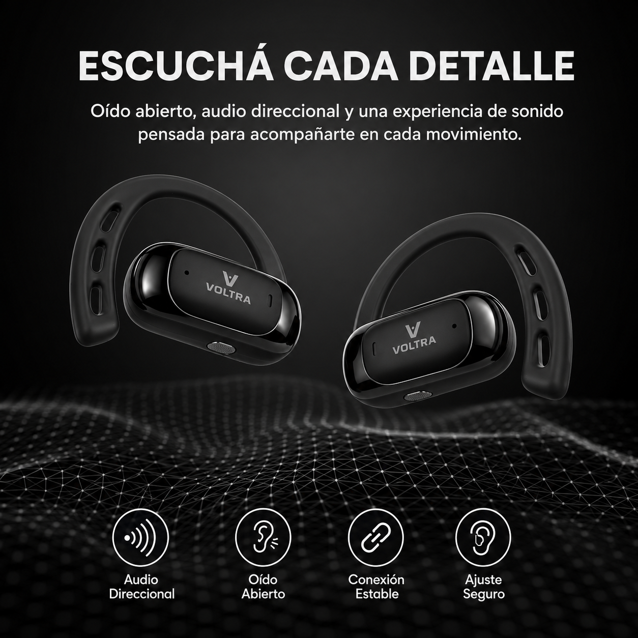 Auriculares Bluetooth Inalámbricos Voltra Pro Run 1 | Sonido de Alta Calidad