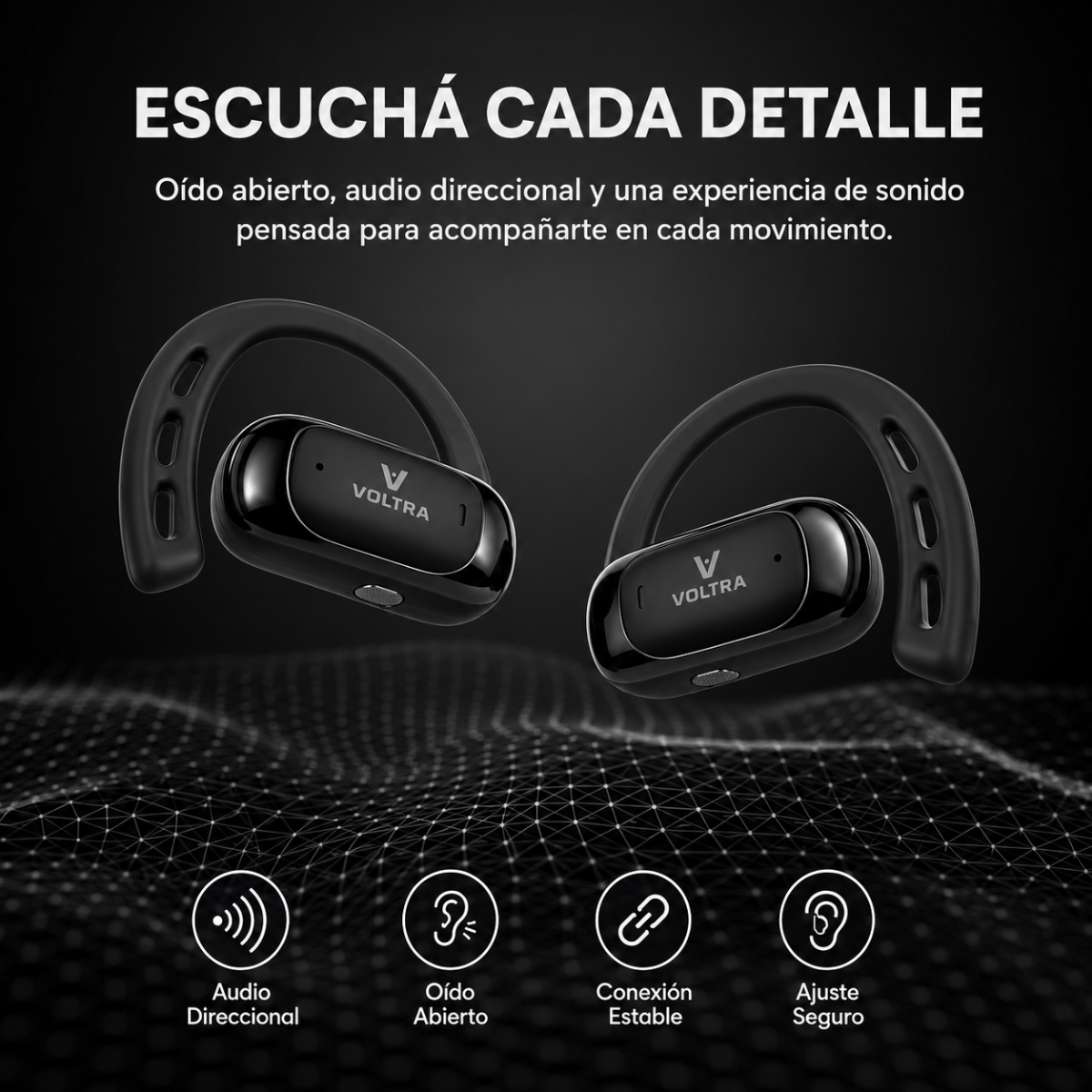 Auriculares Bluetooth Inalámbricos Voltra Pro Run 1 | Sonido de Alta Calidad