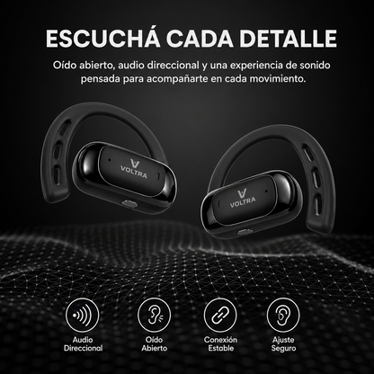 Auriculares Bluetooth Inalámbricos Voltra Pro Run 1 | Sonido de Alta Calidad