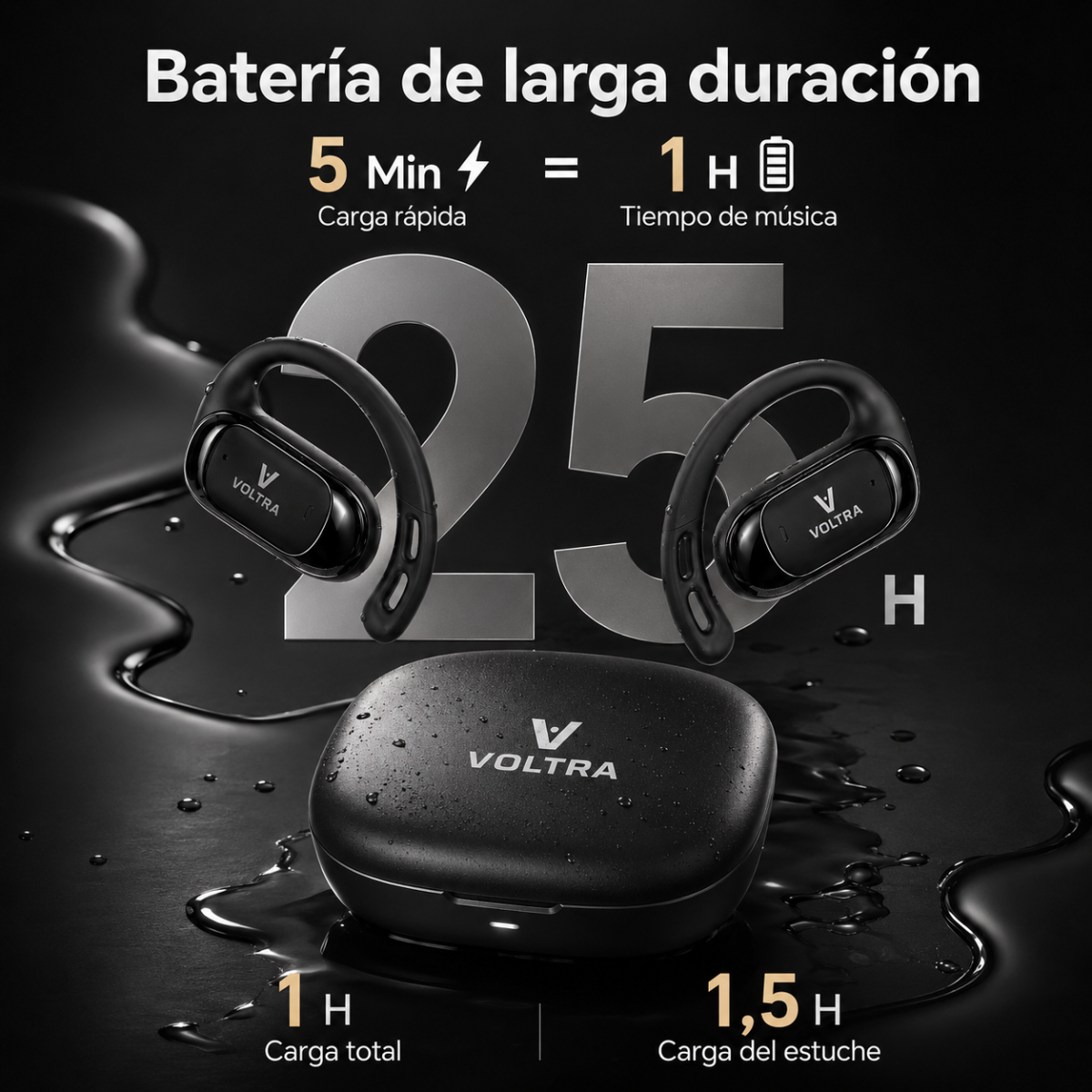 Auriculares Bluetooth Inalámbricos Voltra Pro Run 1 | Sonido de Alta Calidad