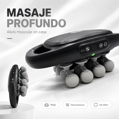 RELAXIT™: Masajeador de Cuello, Espalda y Hombros de 16 Cabezales