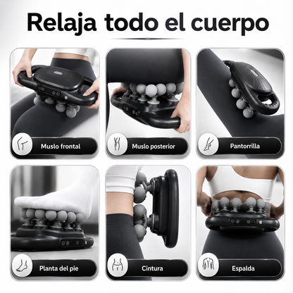 RELAXIT™: Masajeador de Cuello, Espalda y Hombros de 16 Cabezales