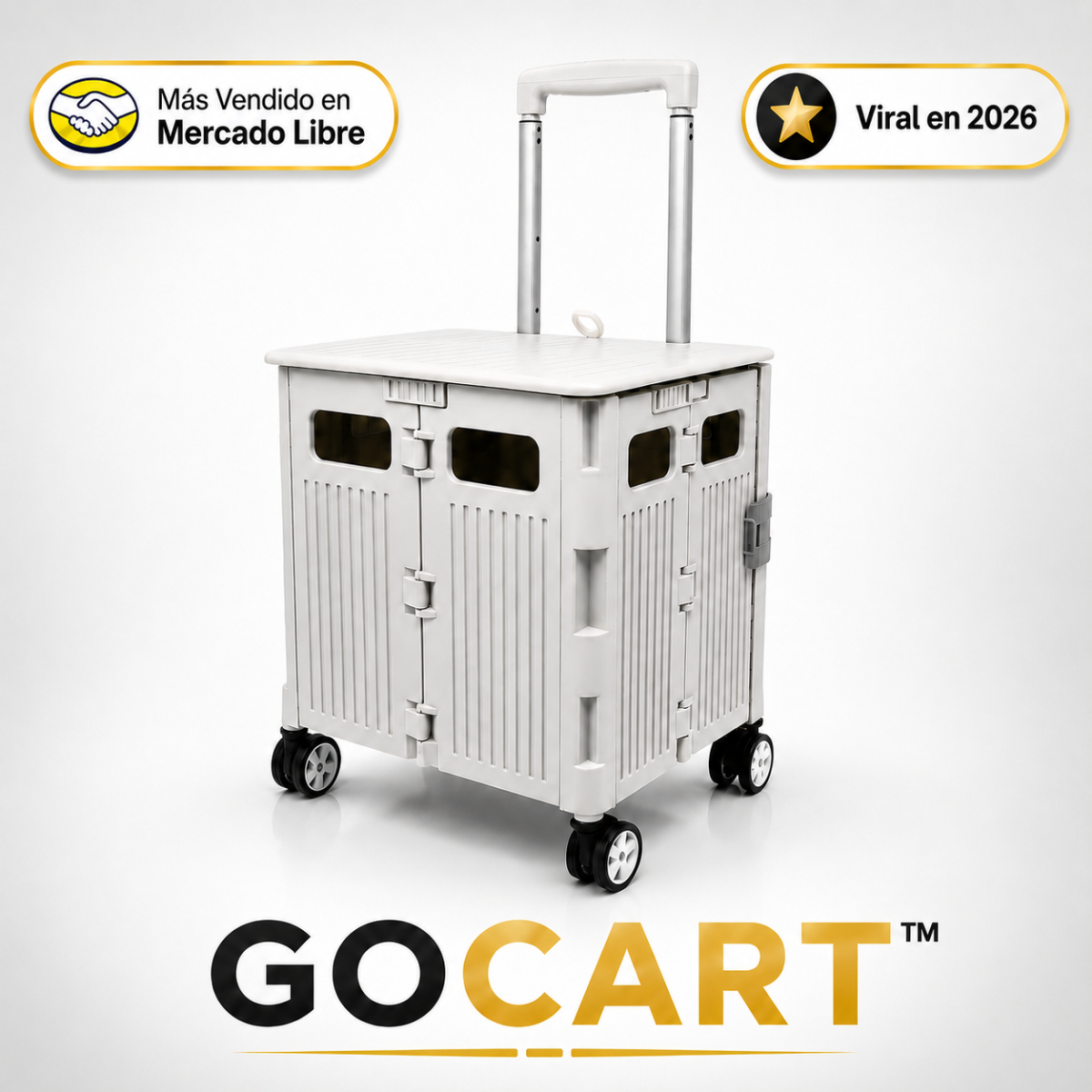 Voltra GO-CART™: Carro Retráctil Plegable Multiuso
