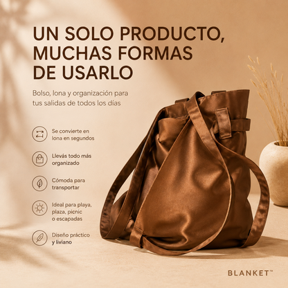 Voltra BLANKET™: Bolsa Manta Plegable 2 en 1