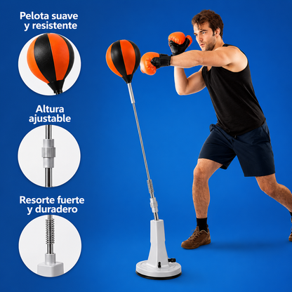 VOLTRABOXING™: Bolsa de Boxeo con Altura Regulable Antiestrés