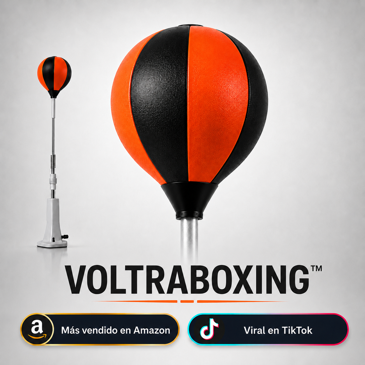 VOLTRABOXING™: Bolsa de Boxeo con Altura Regulable Antiestrés
