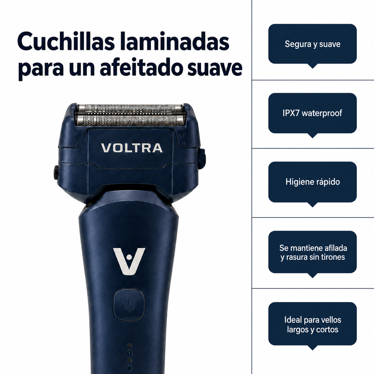 Afeitadora Corporal Voltra Blade Pro | Sumergible, Sin Cortes, Sin Lastimaduras