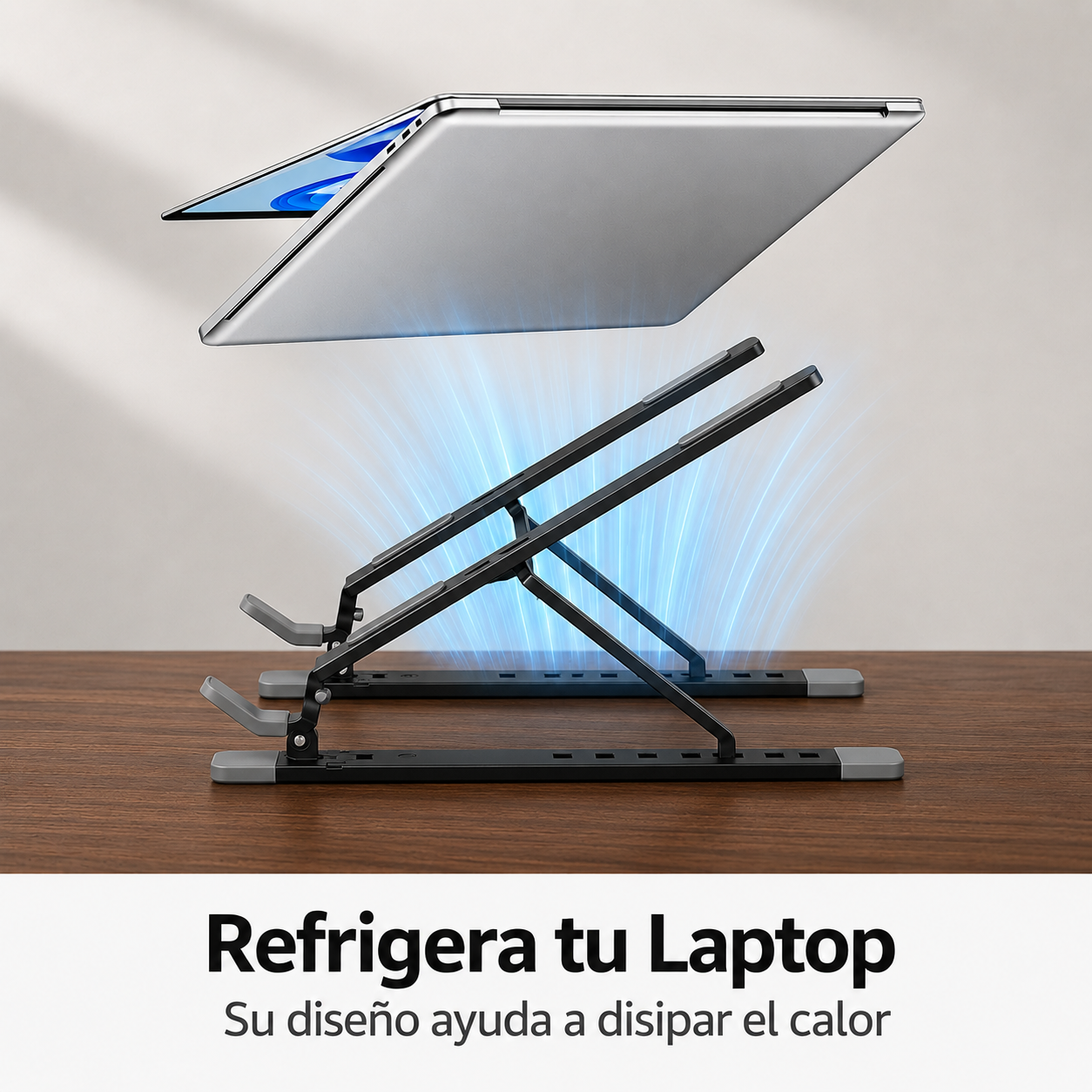 Soporte de Notebook Voltra® | Ajustable, Ergonómico y Plegable