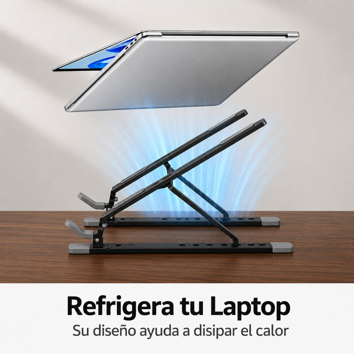 Soporte de Notebook Voltra® | Ajustable, Ergonómico y Plegable