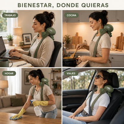 Palm™: Masajeador Shiatsu Cuello Espalda Con Calor