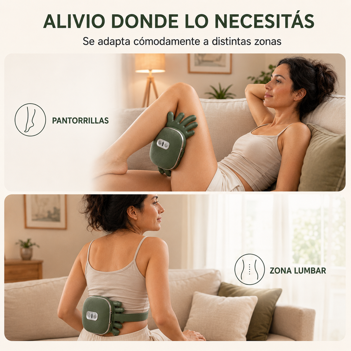 Palm™: Masajeador Shiatsu Cuello Espalda Con Calor
