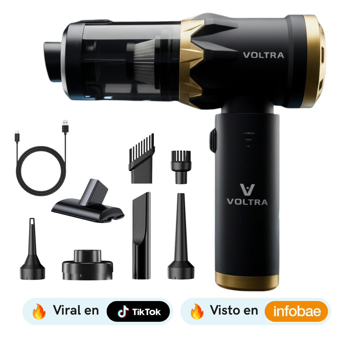 Aspiradora Inalámbrica Voltra® 3 en 1