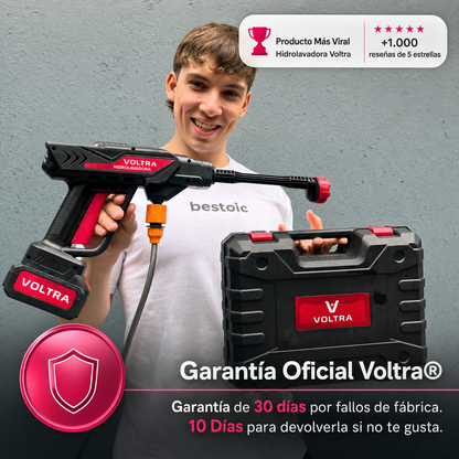 Hidrolavadora Voltra Portátil e Inalámbrica de Alta Presión | Kit Completo