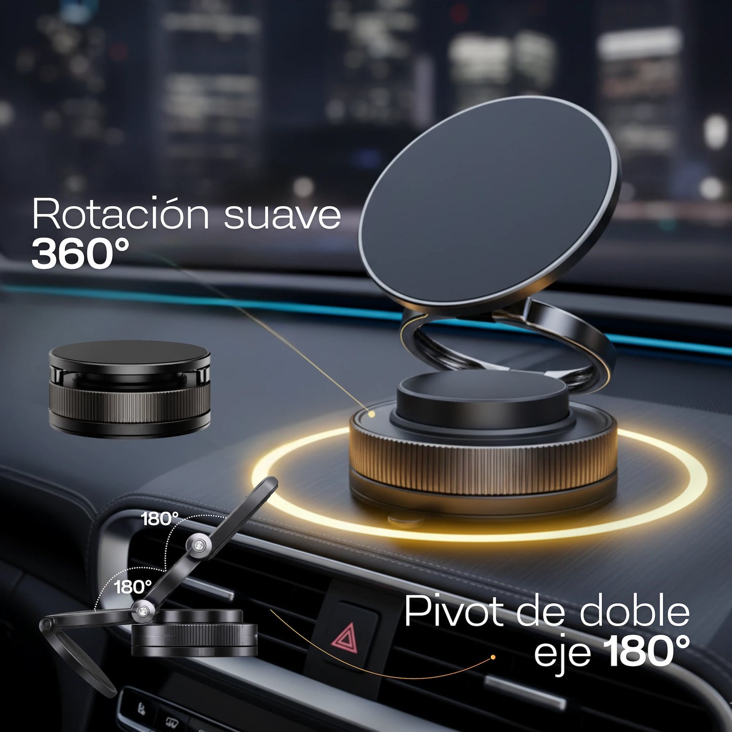 MagCel® PRO Soporte Magnético Con Giro 360°