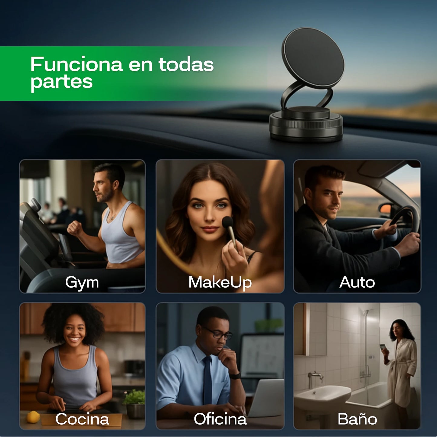 MagCel® PRO Soporte Magnético Con Giro 360°