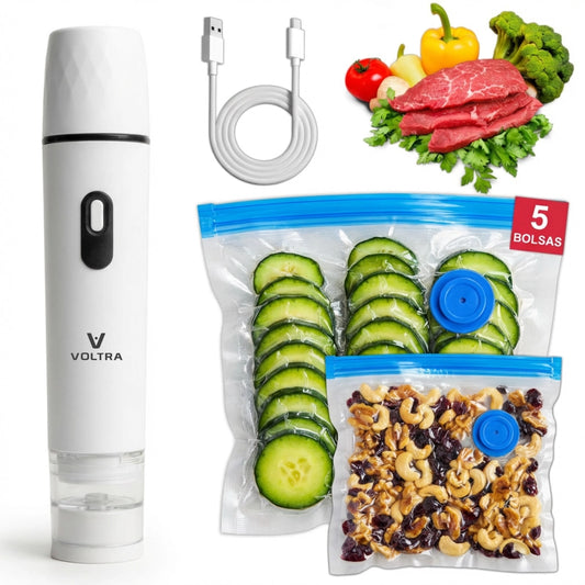 Sellador al Vacío Voltra® Portátil Recargable (Kit + 5 Bolsas)