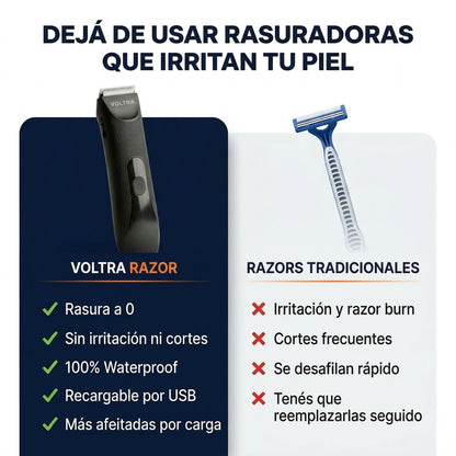 Afeitadora Corporal Anti - Cortes Voltra® Sumergible IPX7 (Zonas Sensibles) - Voltra Argentina