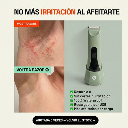 Afeitadora Corporal Anti-Cortes Voltra® Sumergible IPX7 (Zonas Sensibles)