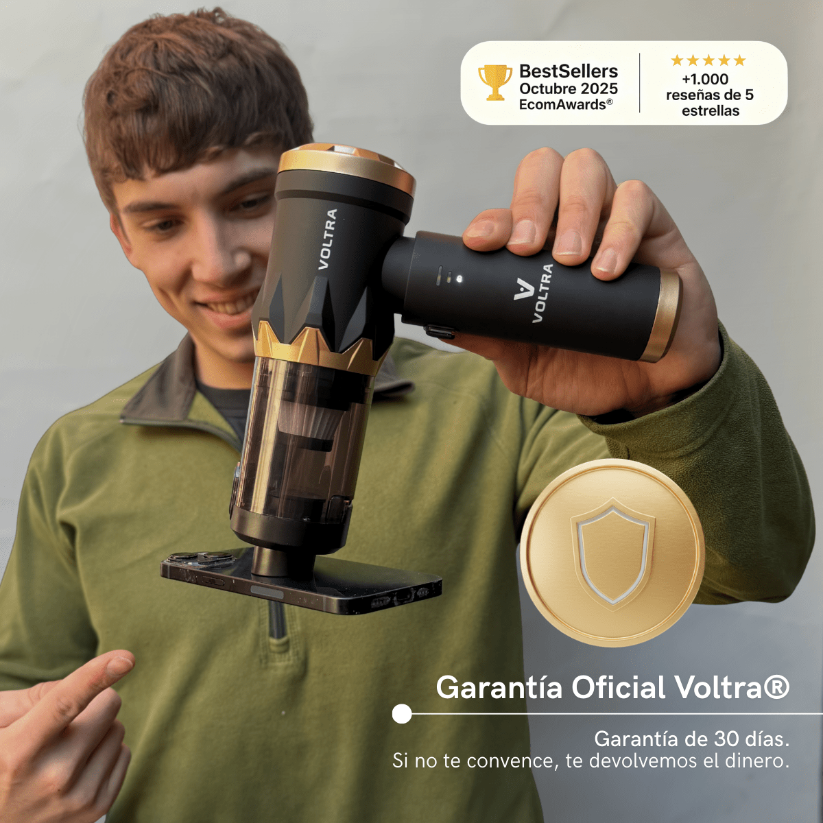 Aspiradora Inalámbrica Voltra® 3 en 1 White Edition - Voltra Argentina