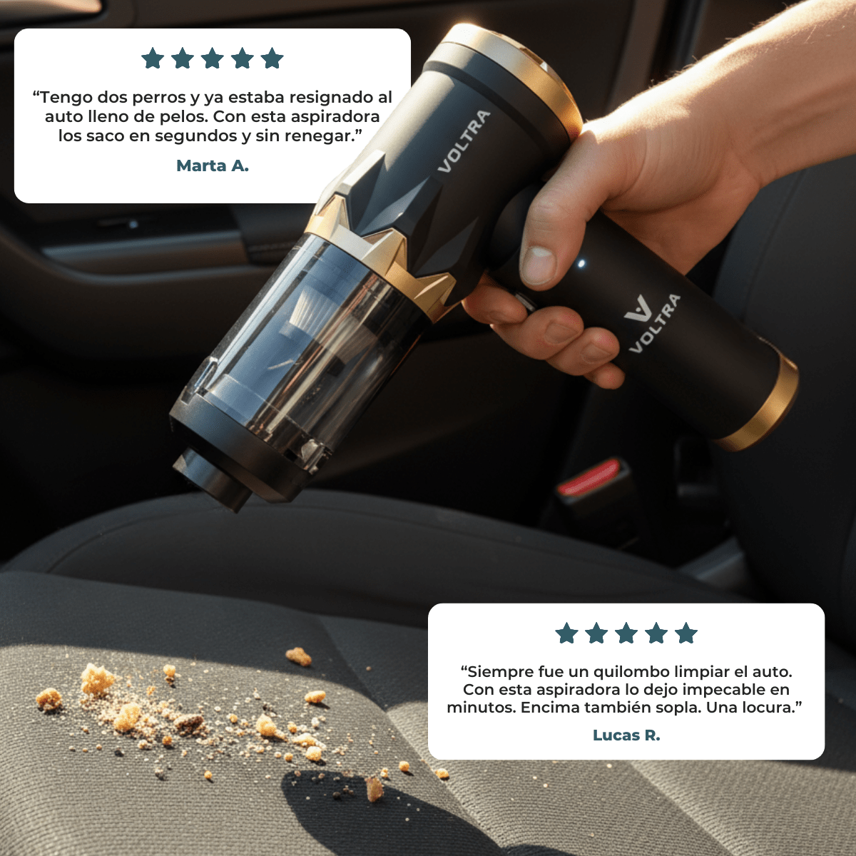 Aspiradora Inalámbrica Voltra® 3 en 1 White Edition - Voltra Argentina