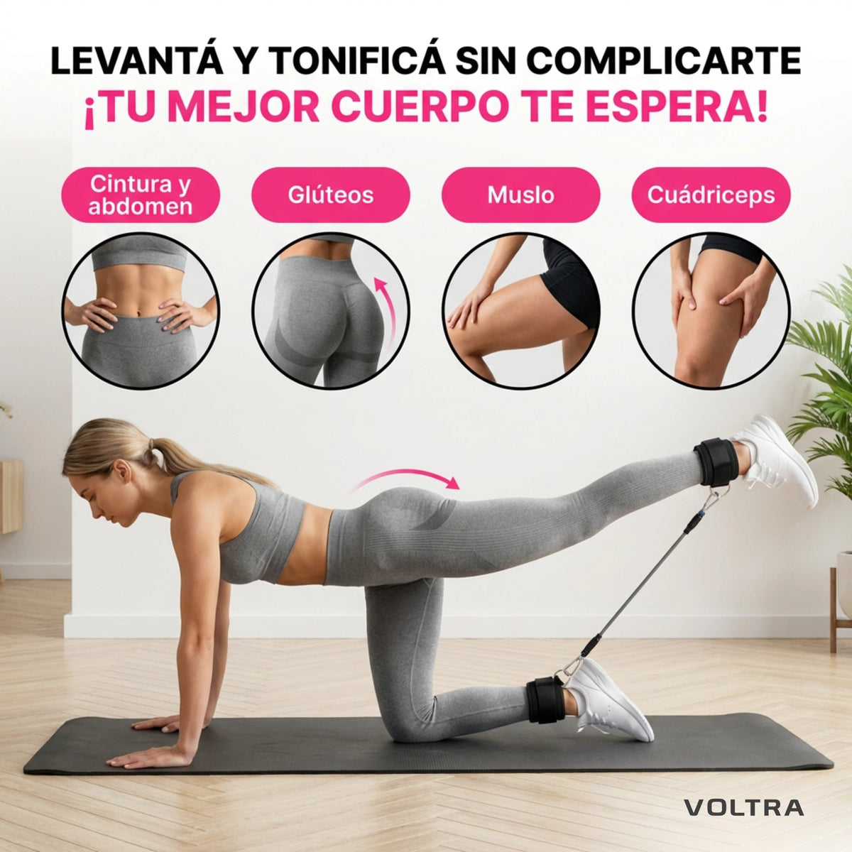 BootyPump™ Kit Polea de Glúteos Voltra® - Voltra Argentina