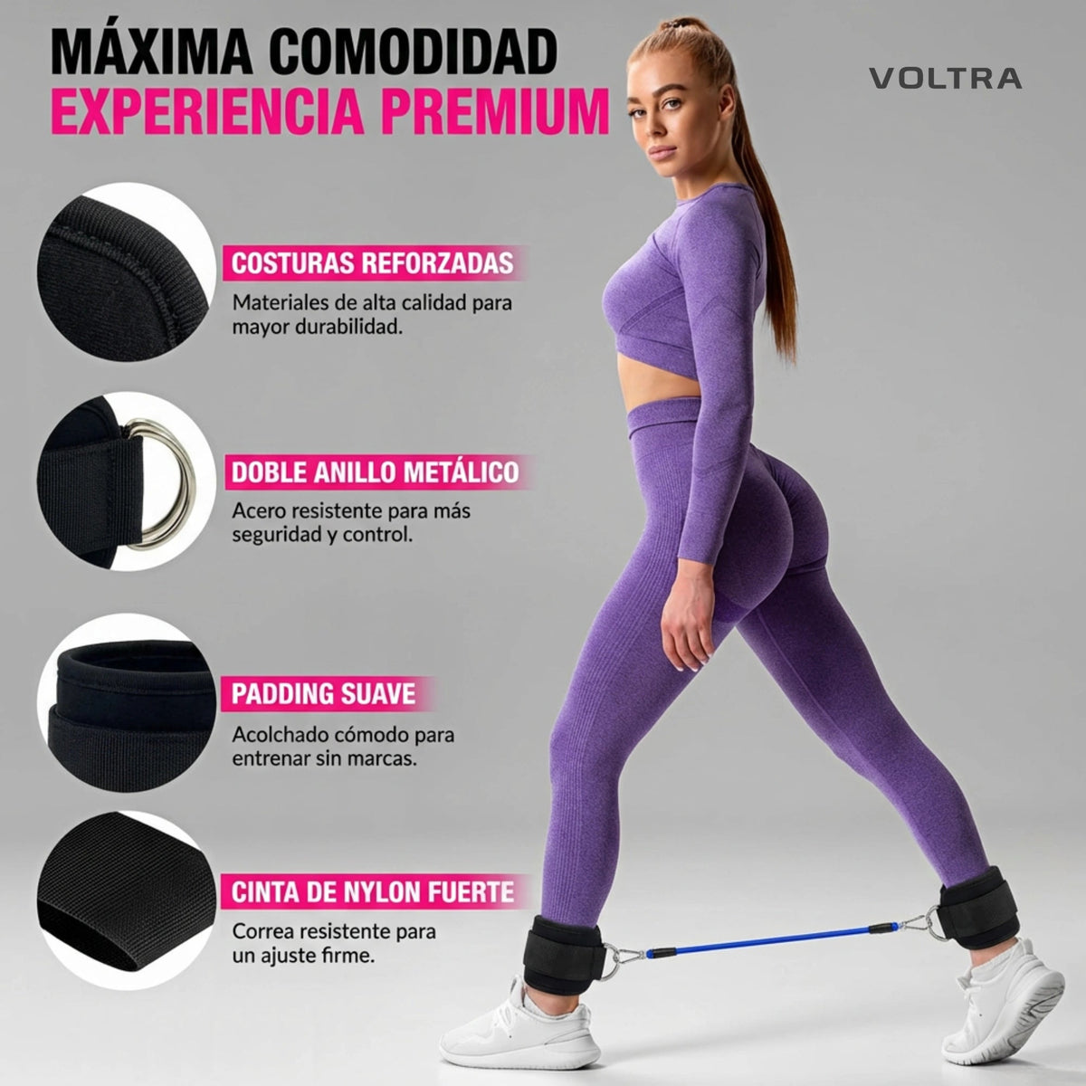 BootyPump™ Kit Polea de Glúteos Voltra® - Voltra Argentina