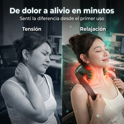Palm™: Masajeador Shiatsu Cuello Espalda Con Calor