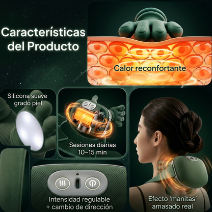 Palm™: Masajeador Shiatsu Cuello Espalda Con Calor