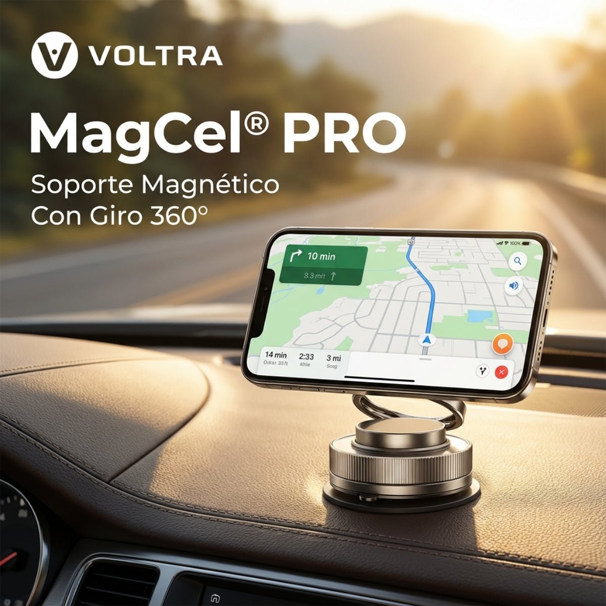 MagCel® PRO Soporte Magnético Con Giro 360° - Voltra Argentina