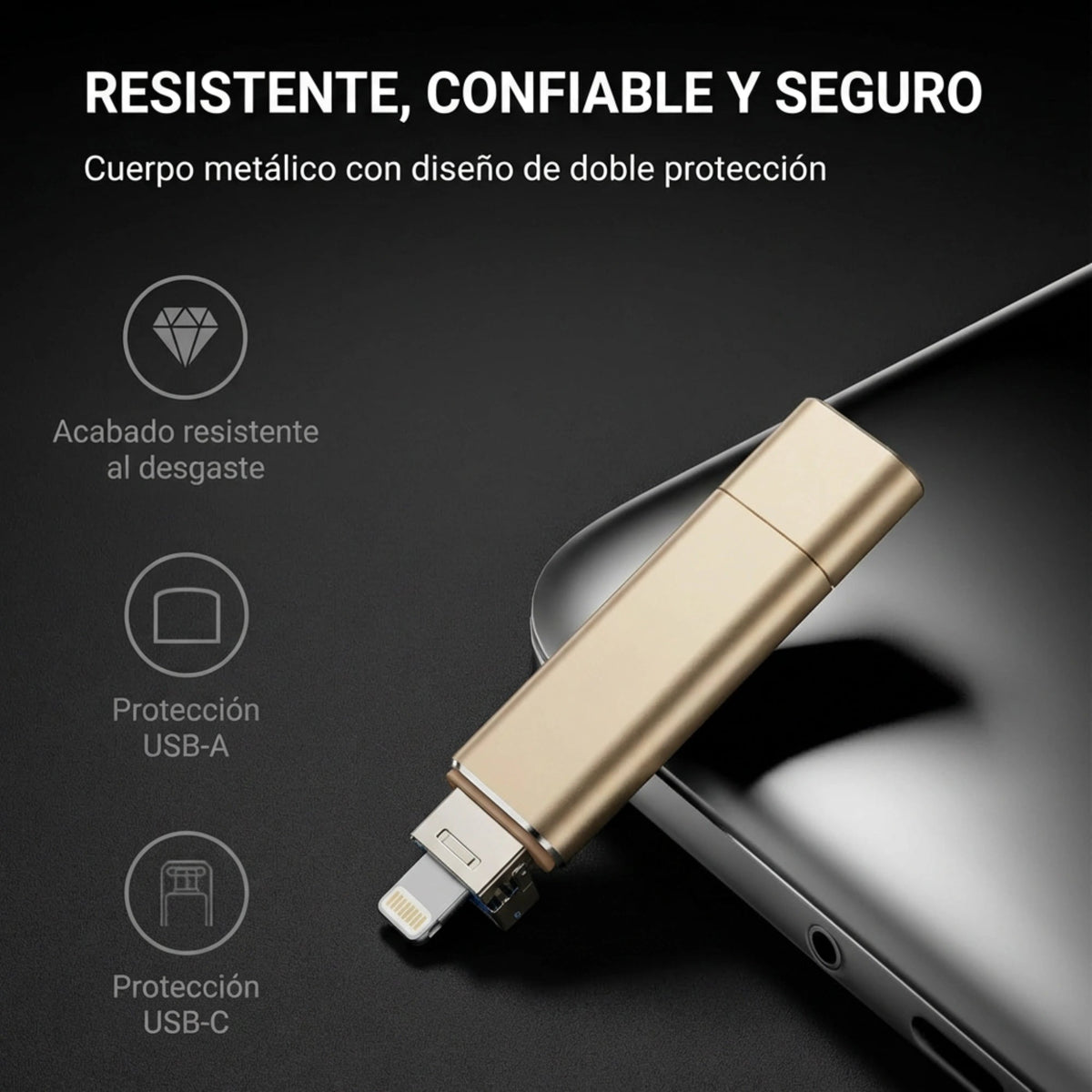 Memoria Externa USB - C Dual 2TB para iPhone/iPad USB - C y PC - Voltra Argentina