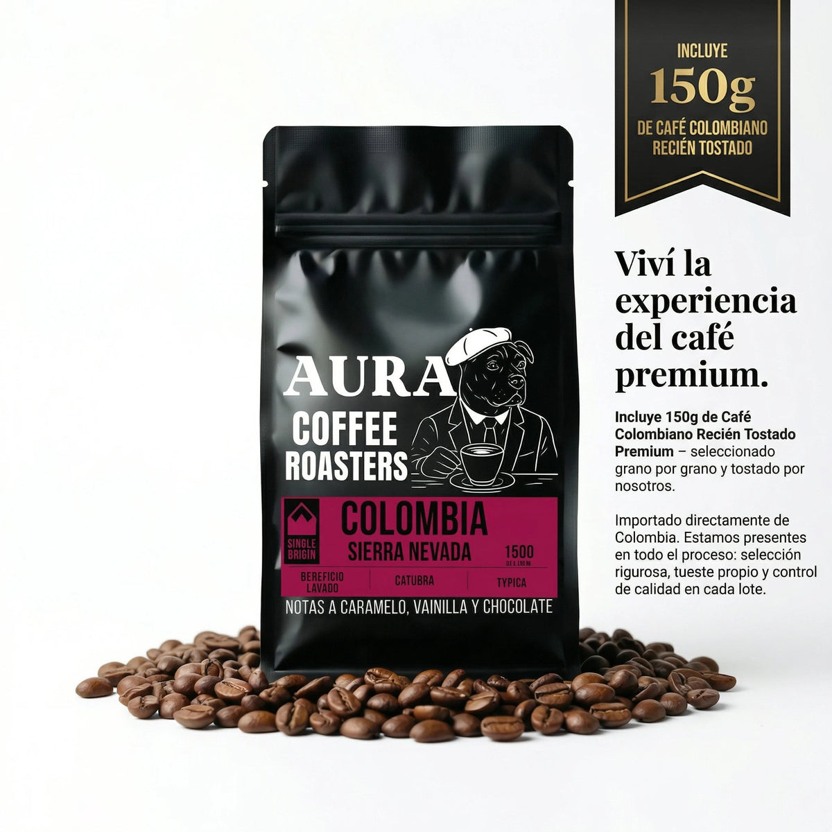 Molinillo de Café Manual Regulable Portátil Voltra® (Molinillo + 150g Café Tostado AURA) - Voltra Argentina