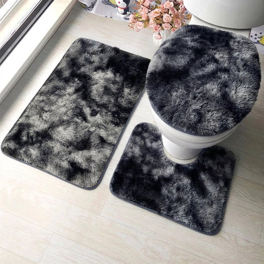 Suite Grafito™ Set de Baño 3 Piezas Aterciopelado (Ducha + Contorno + Tapa) - Voltra Argentina