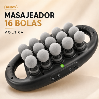 RELAXIT™: Masajeador de Cuello, Espalda y Hombros de 16 Cabezales